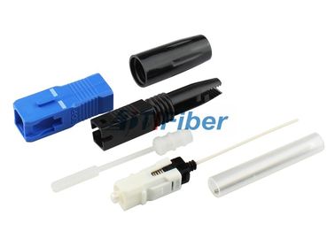 Μπλε συνδετήρες οπτικών ινών συναρμογών FTTH SC/UPC γρήγοροι/συνδετήρες οπτικής ίνας